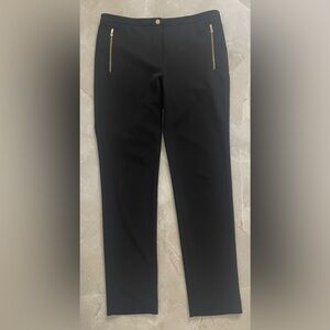 Calvin Klein Pants Size 10 Black Color Zip Pockets SlimFit Zip Fly Button Close
